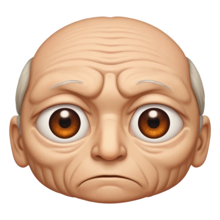 an ugly look in the corner of the eye  sticker