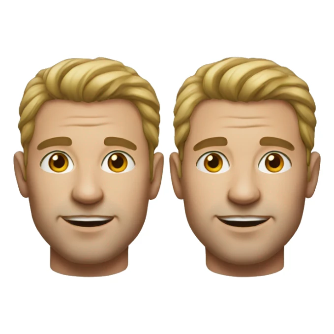 realistic portrait of a male sticker