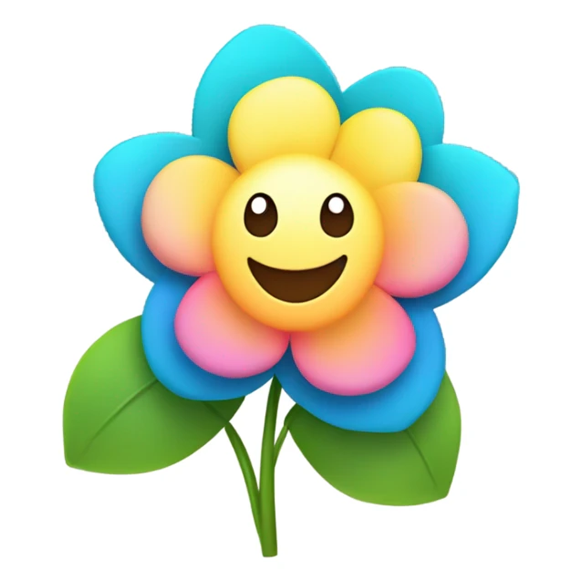 Kawaii flower  sticker