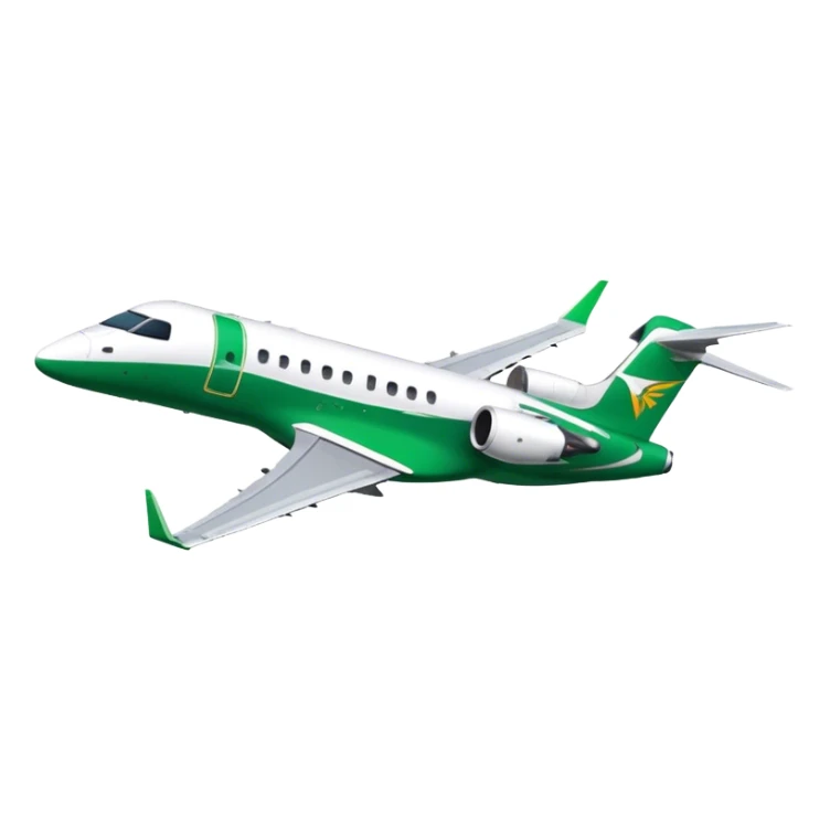 Embraer E-Jet - Embraer (Model Year: 2021) (Iconic colour: Green with white) sticker