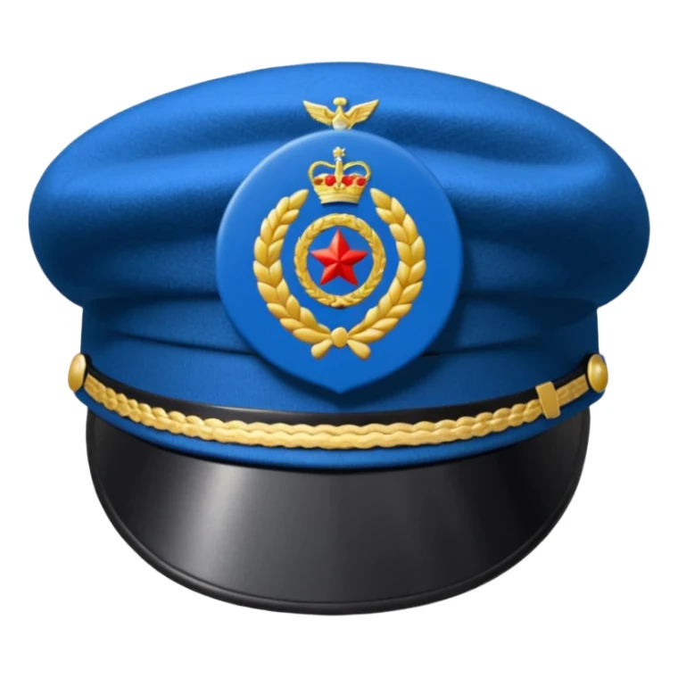 air cadet beret that’s blue and has the badge pin sticker