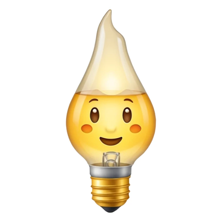 Glühbirne aus, mattes Glas, keine Leuchteffekte sticker