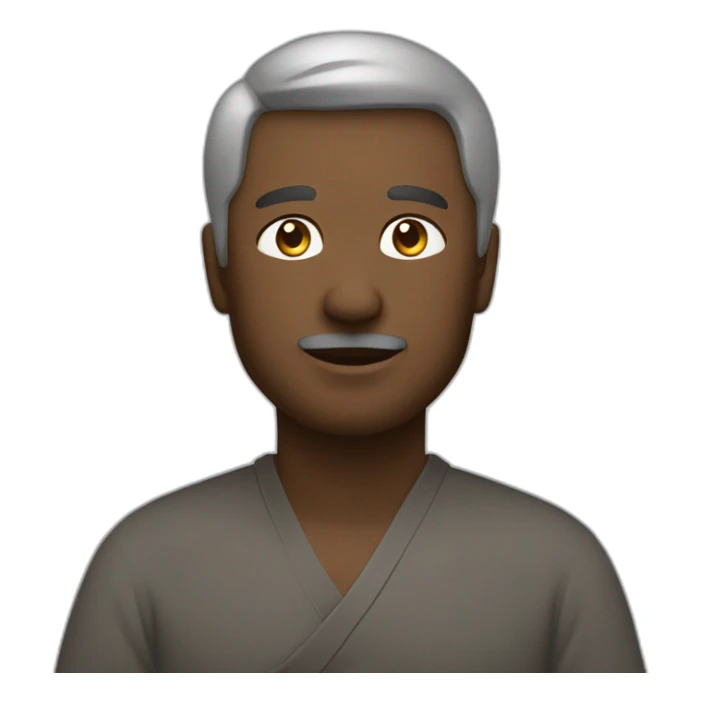 man who is a trader, being calm and zen  sticker