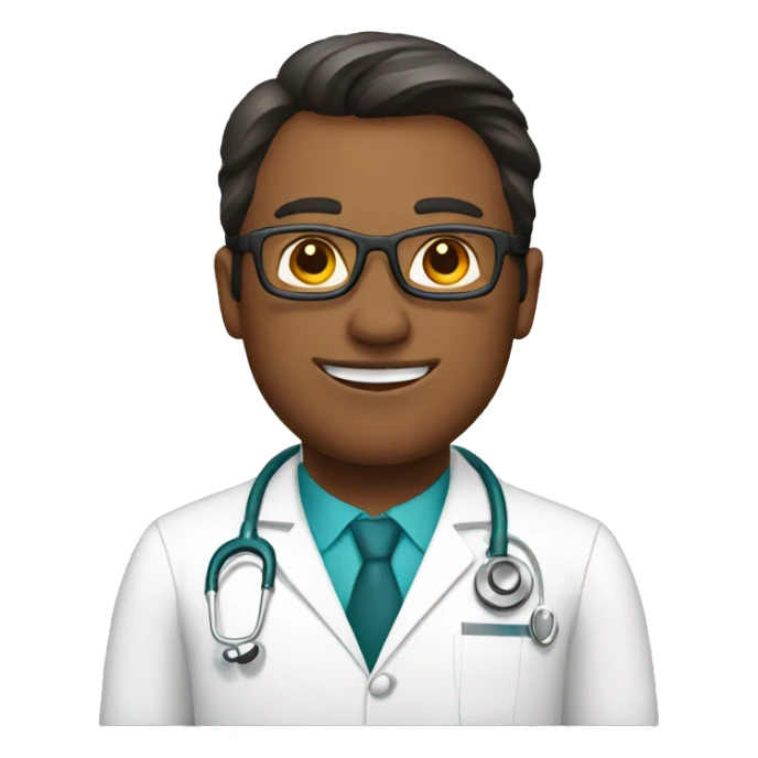 male doctor sticker