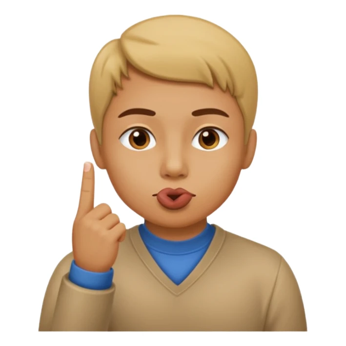 un banco y una persona haciendo gesto de silencio sticker