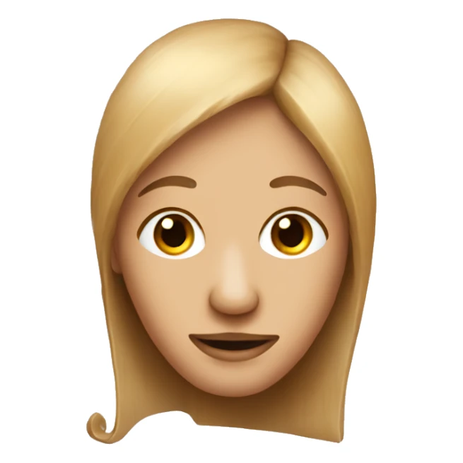 Wooden doll with a long wooden nose sticker