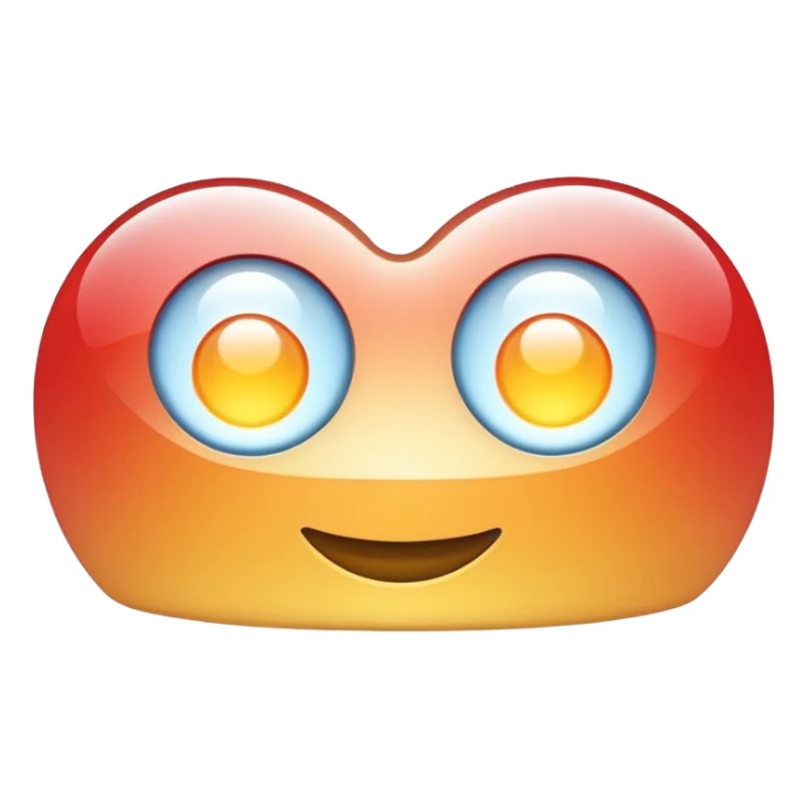 high beam car headlights, rounded icon, soft glossy finish, subtle gradients, clean and minimal, semicircle with long lines pointing right, Apple emoji style sticker