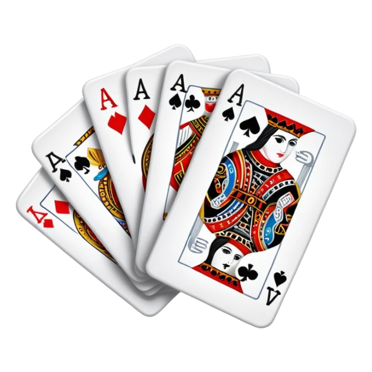 Canasta card game with red and black cards and melds sticker