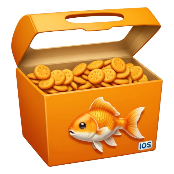 Box of goldfish crackers sticker
