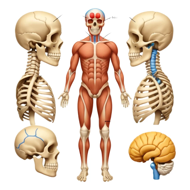 imagenes del aparato locomotor sticker