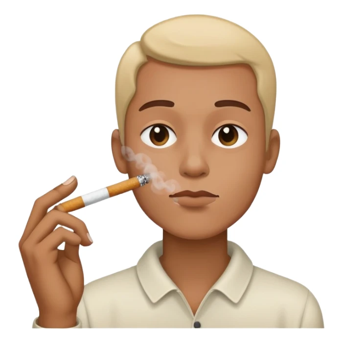 gesu con una sigaretta in bocca sticker