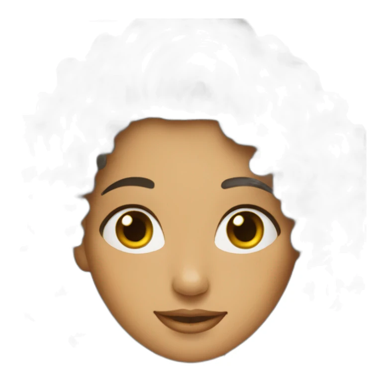 Curly hair Arab woman sticker