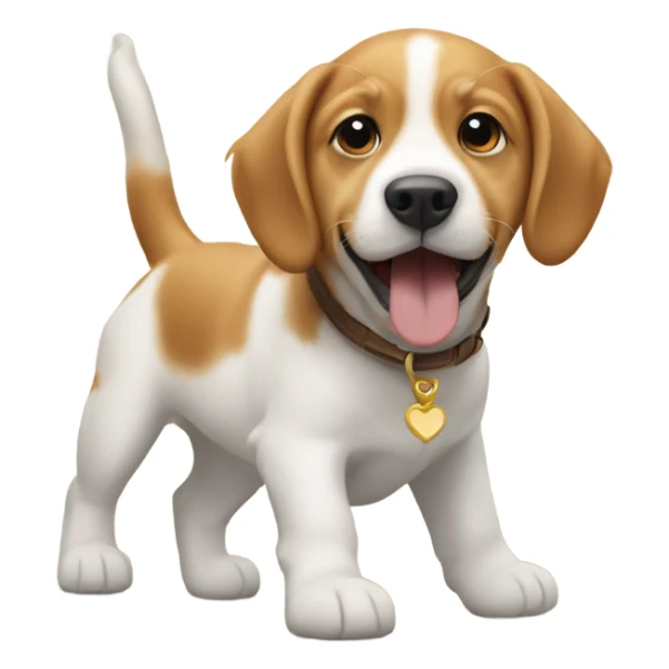 A baby boy riding a golden retriever and a beagle  sticker