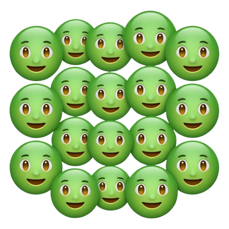 ❌ change the emoji color from red to green color sticker