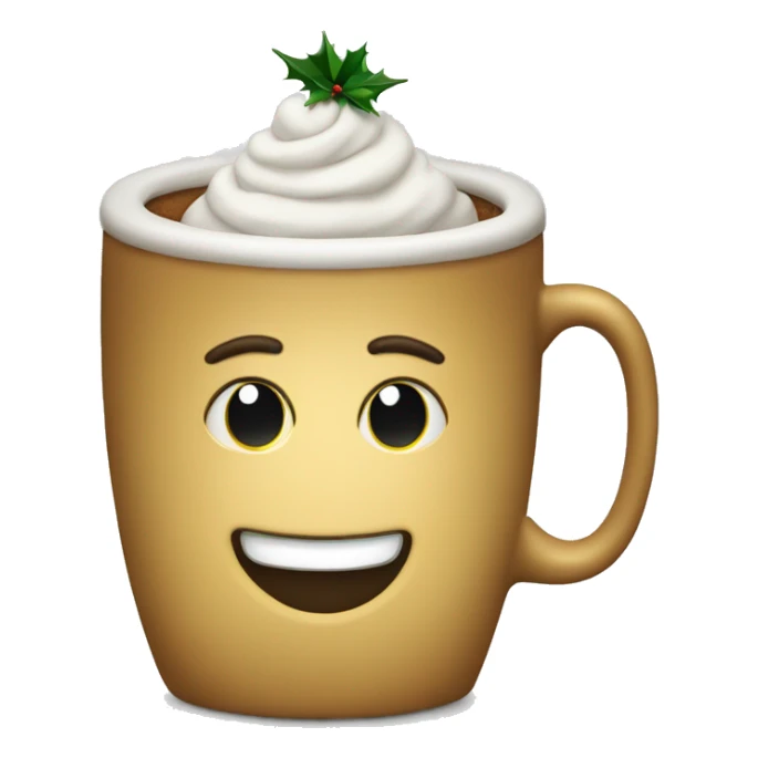 tee in einer weihnachtstasse  sticker