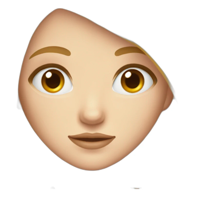 Blond girl with blue eyes and a orange doctors head sticker