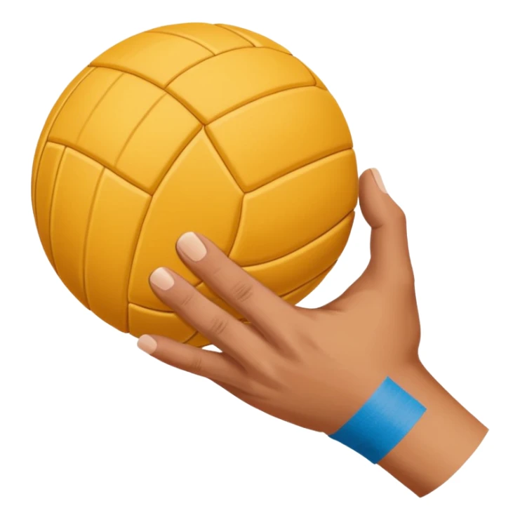 volleyball hand with bands sticker