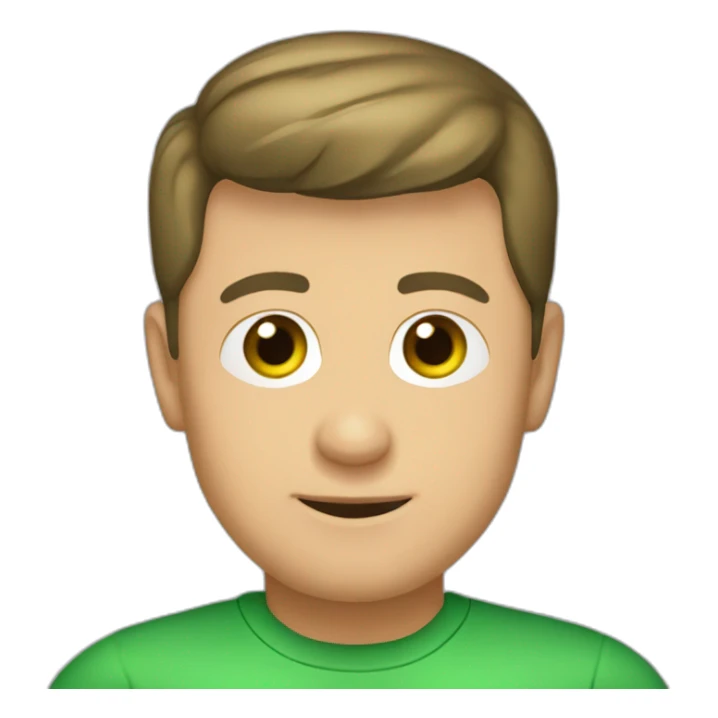 Volodymyr Zelensky with Green shirt sticker