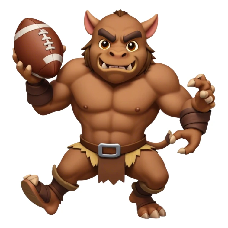 Moblin throwing Bokoblin like a football sticker