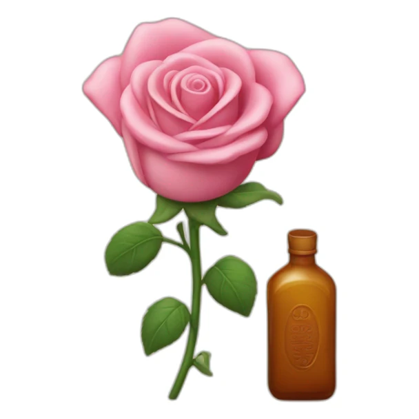 Domino rose avec un bouteille d'oasus sticker