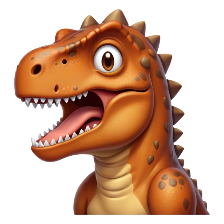 face of a dinosaur crying out loud sticker