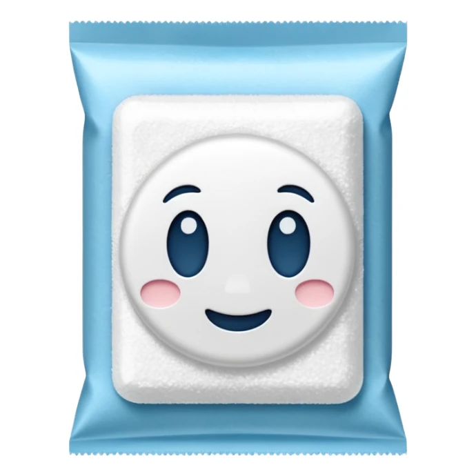 package of white granulated sugar without a face sticker