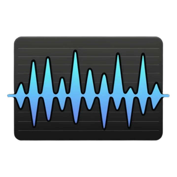 full black audio spectrum, the spectrum is black sticker