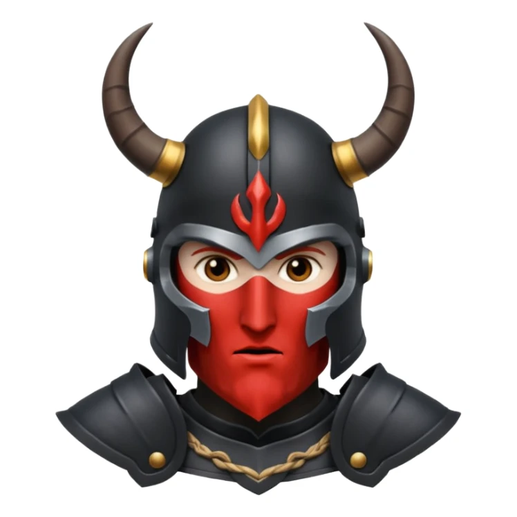 ares god of war black armour horned helmet sticker