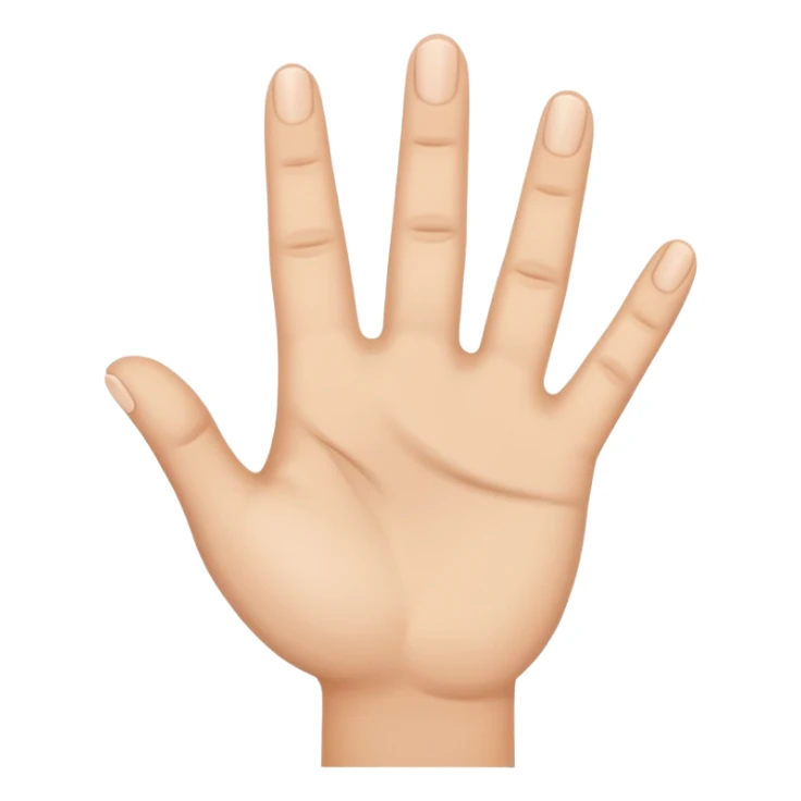 yvl hand sign, just have all five fingers out, besides ring finger and pinky  sticker