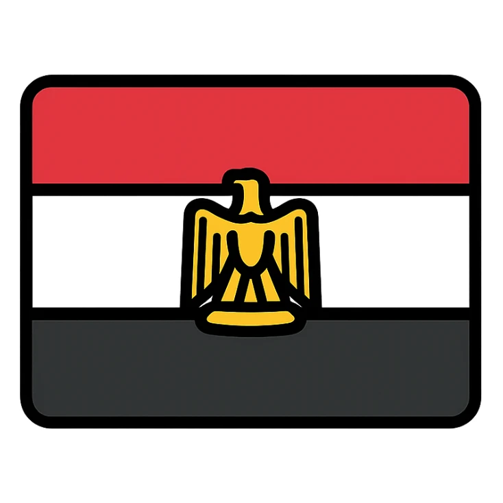 Egypt flag sticker