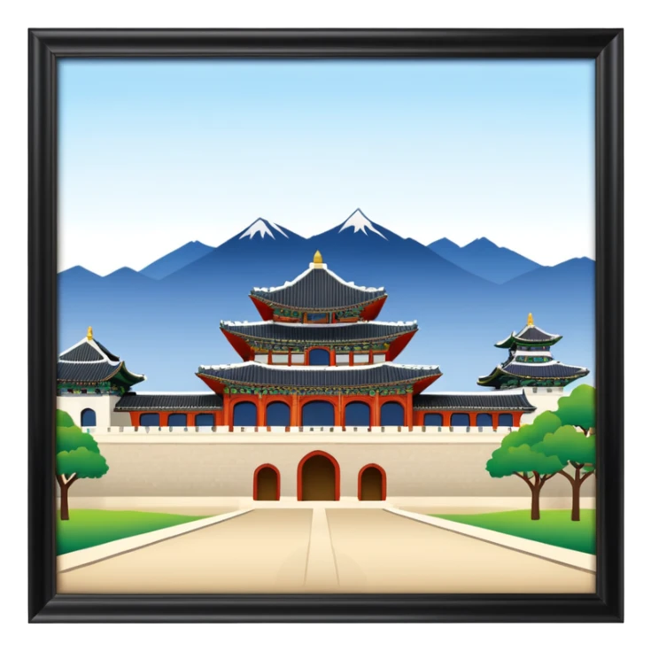 South Korea 
Gyeongbokgung Palace castle sticker