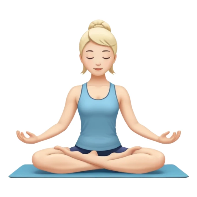 person stretching in a yoga pose sticker