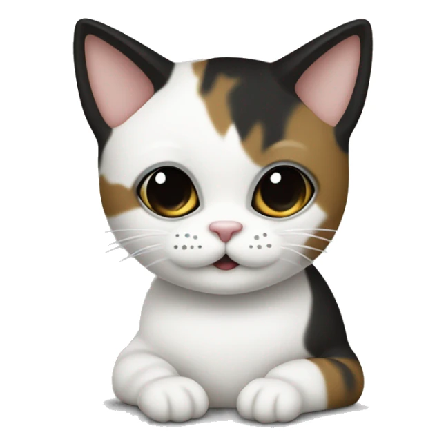 Gato siamés cafe con negro y un poco de blanco sticker