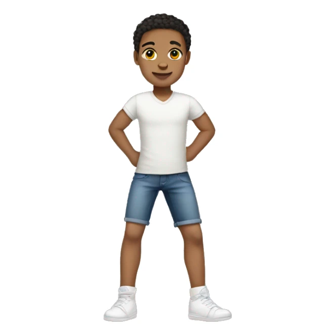 Light skin knees sticker