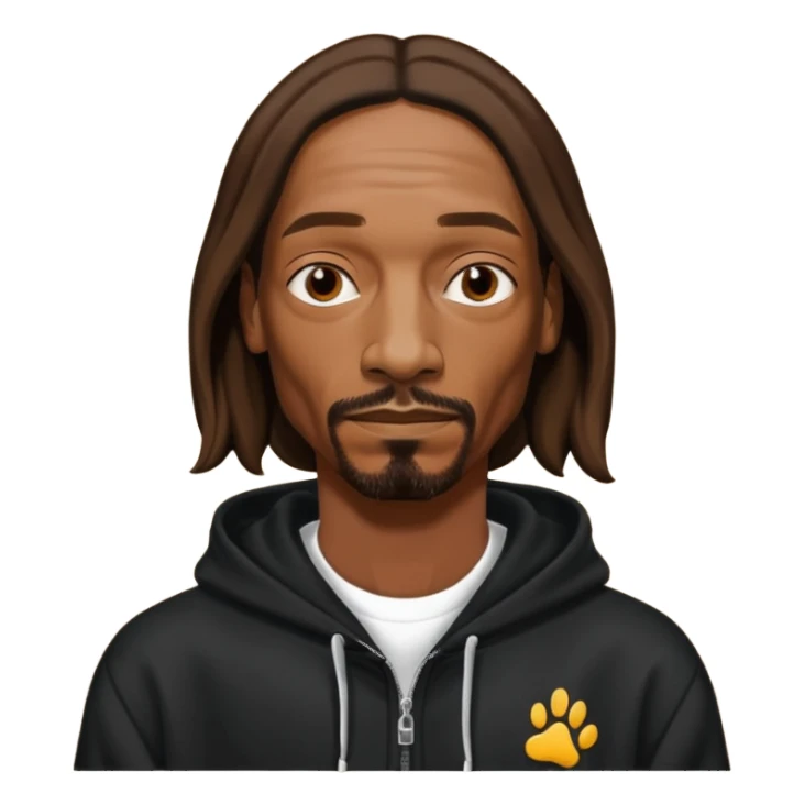 snoop dogg with black hoodie sticker