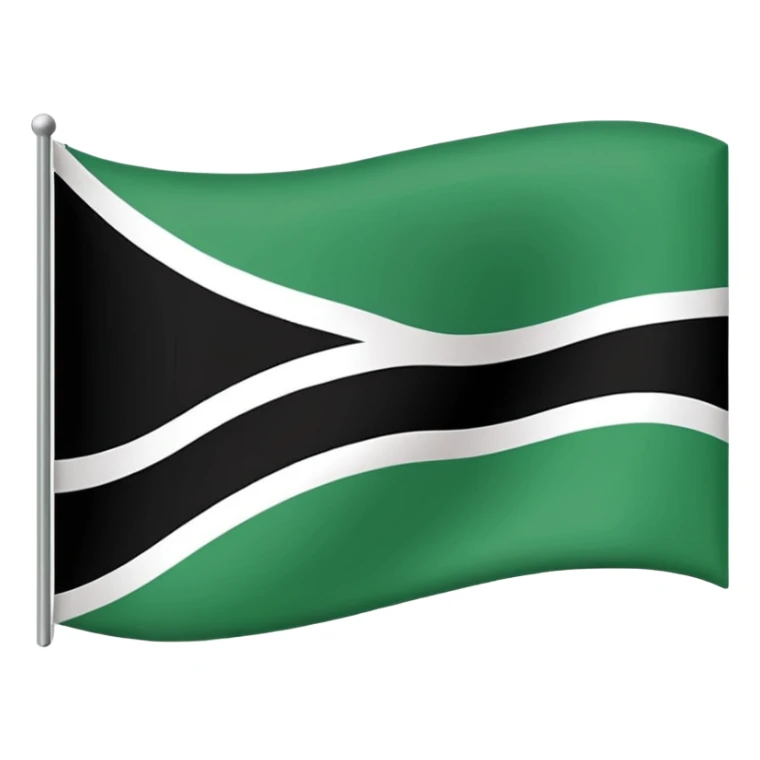 Make the flag of the Ural Republic, white, green, black sticker