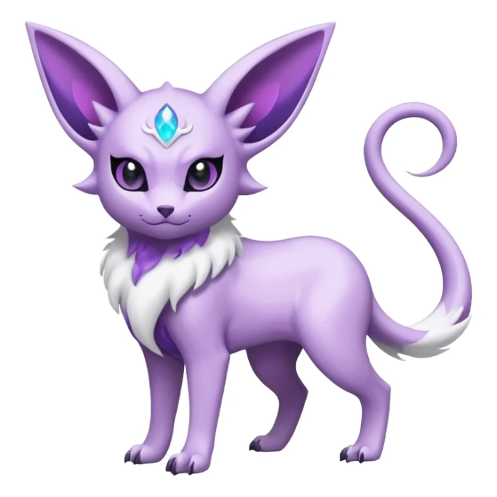Absol-Espeon-Fakémon-hybrid-creature (full body)  sticker