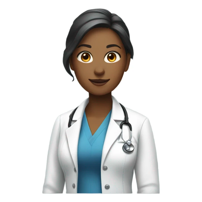 Woman doctor sticker
