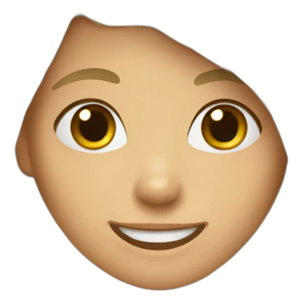 Girl saying hi sticker