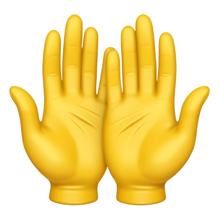 3 yellow hands face down in a pile about to do make a promise sticker