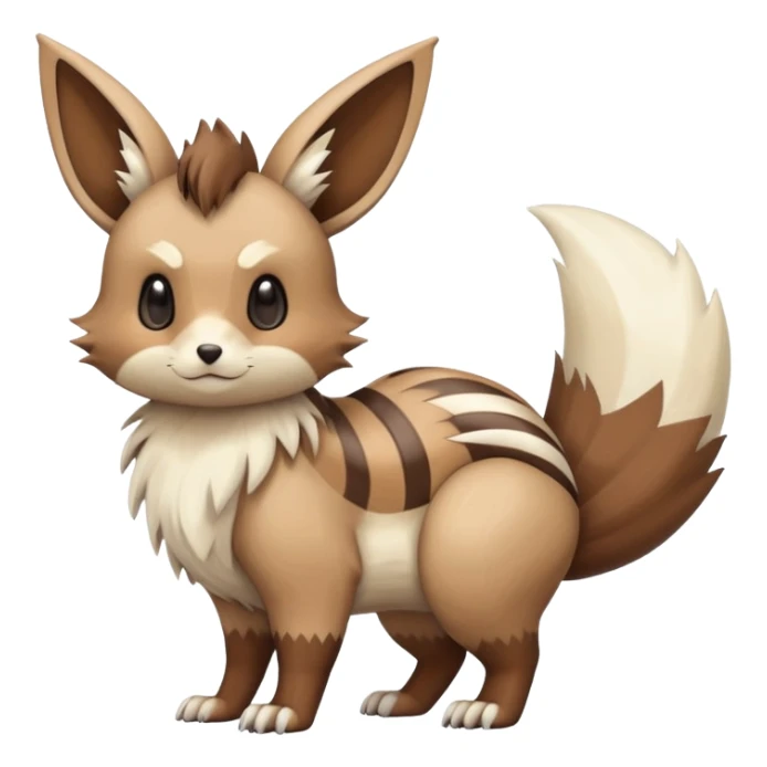 Eevee-Furret-Linoone-Hybrid (Full body) sticker