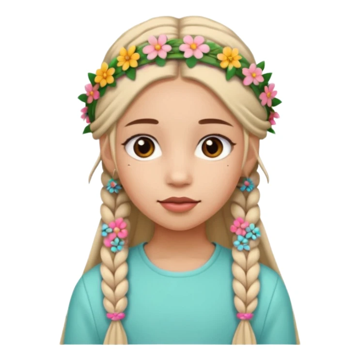 A girl with elongated ba sticker