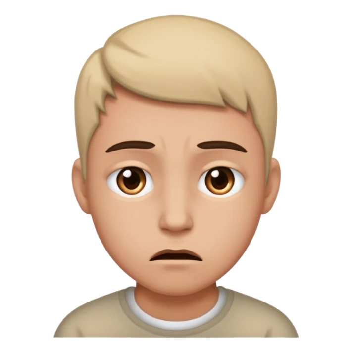 intense emotion or adoration, possibly a combination of sadness and overwhelming affection. sticker