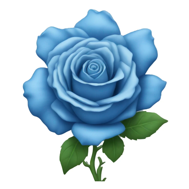 Blue rose with lots of pedals sticker
