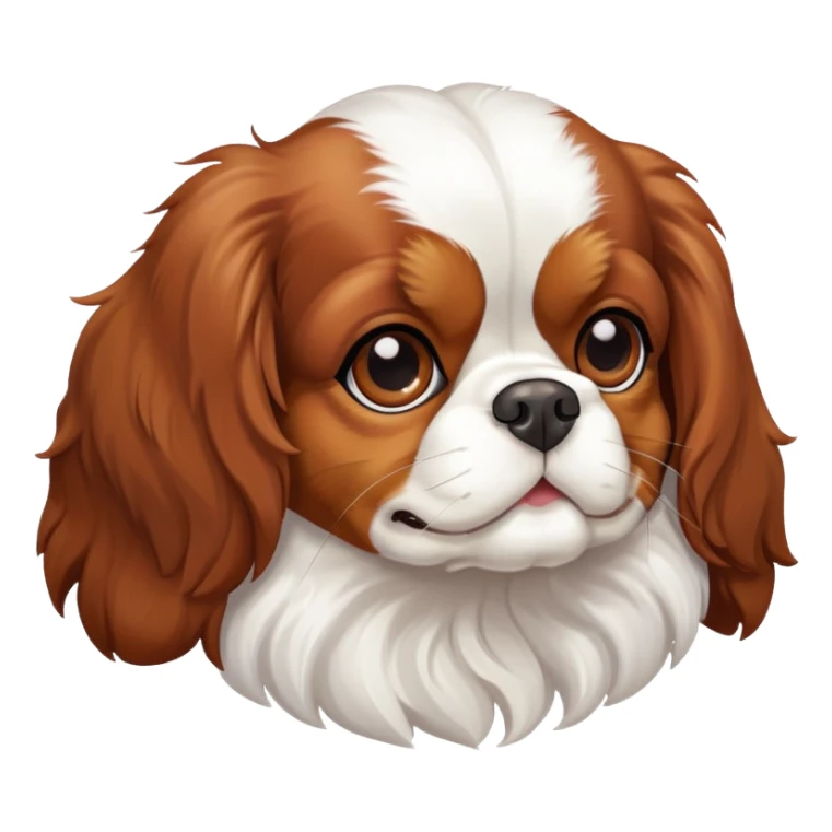 Cavalier King Charles spaniel brown and white sticker