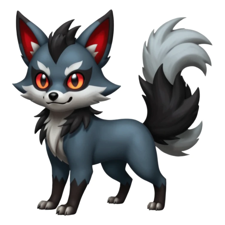 Obstagoon-Banshee-Zorua-Mightyena-Poochyena-fusion  sticker