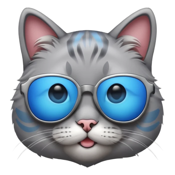 Cat with sunglasses sticker