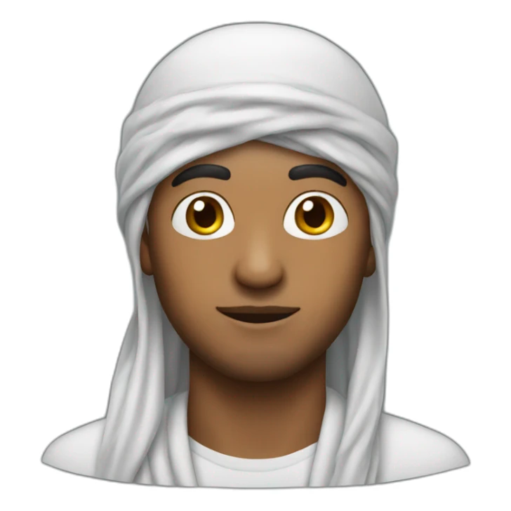 indian man wearing durag sticker