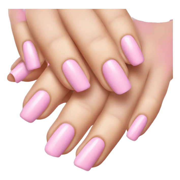 Pink nails sticker