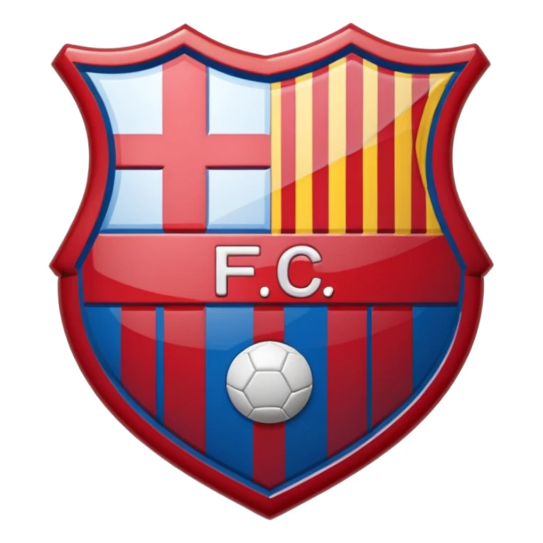 Barcelona FC Logo in heart ❤️ sticker
